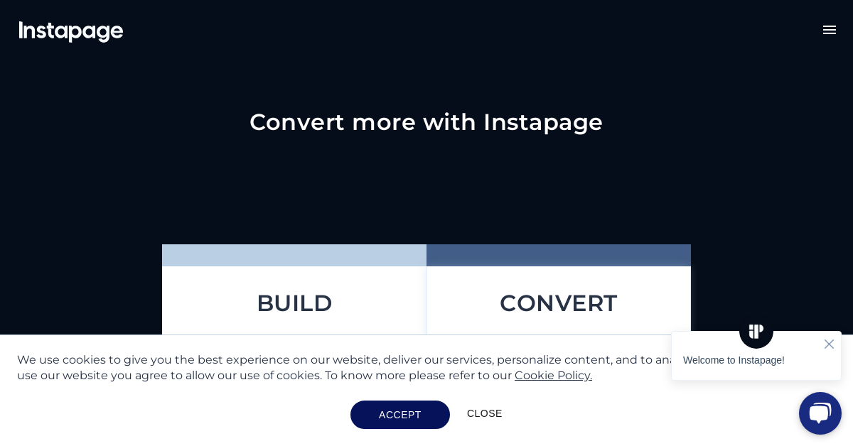 Instapage - Website Design tool